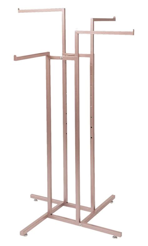 Sswbasics 4 Way Clothing Rack With Straight Arms Rose Gold Clothing