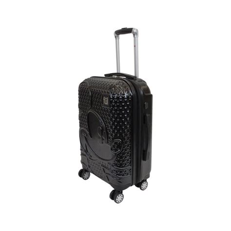 ful disney textured mickey mouse 21in hardside rolling luggage black