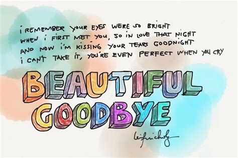 Beautiful Goodbye Maroon 5 Beautiful Lyrics Beautiful Goodbye