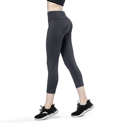 Yoga Capris Pants Tummy Control Shapewear 4 Way Stretch Yoga Capris Leggings For Women Workout