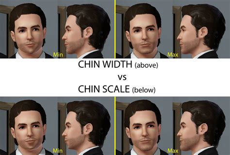 Mod The Sims Chin Width Slider