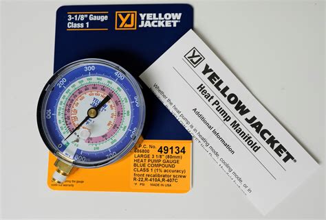 Yellow Jacket Heat Pump Blue Manifold Gauge R C A EBay