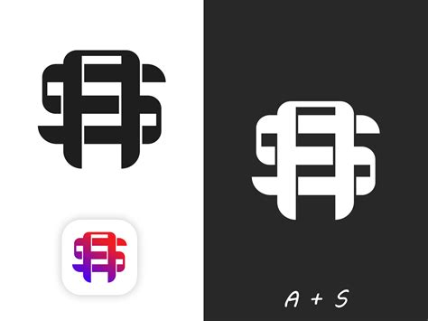 As Monogram Logo Design Sample By Saiful Branding On Dribbble