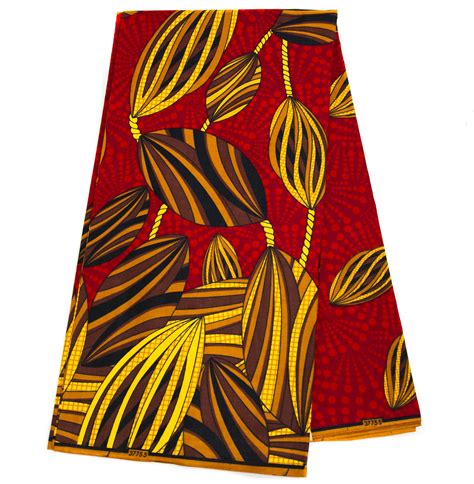 African Print Fabric 6 Yards Ankara Fabric Red Harvest Wp1363 2