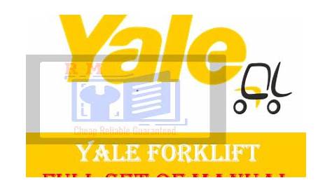 Yale Forklift Class 5 Service Manuals Full Set Of Collection