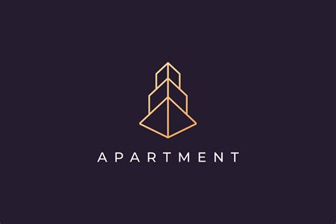 Luxury Apartment Logo In Modern Style By Murnifine Creative Thehungryjpeg