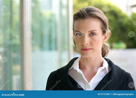 Attractive Business Woman With Serious Face Expression Stock Image Image Of Attractive Model