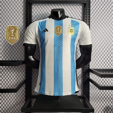 Camisa Da Argentina Jogador 3 Estrelas Home 2023 2024 Mg Camisas Futebol