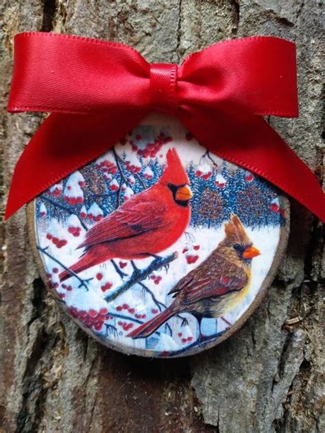 Cardinal Ornament Christmas Keepsake Unbreakable Solid Etsy In 2020