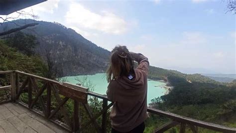 Jižní Bandung Vulkán Horký Pramen Bahenní Koupele A Prohlídka Jezera