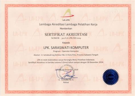 Sebelumnya, pengguna netflix tidak bisa menonton film atau serial tv yang. Sertifikat Akreditasi LPK. dari Lembaga Akreditasi ...
