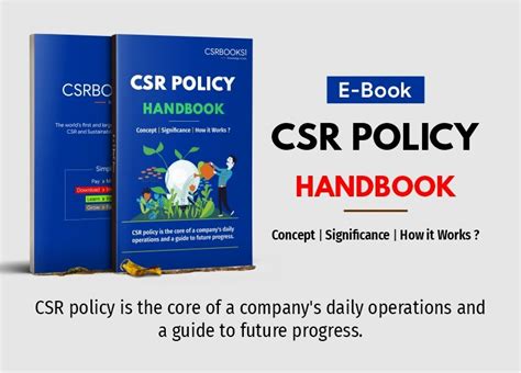 One Of Its Kind E Handbook On ‘csr Policy Released India Csr