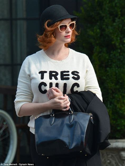 Mad Men Star Christina Hendricks Channels The 1920s In A Cloche Hat But