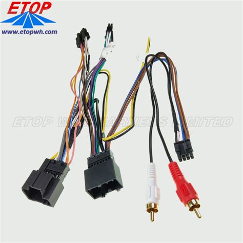 Car Stereo Wiring Harness And Audio Cable Assembly Etop