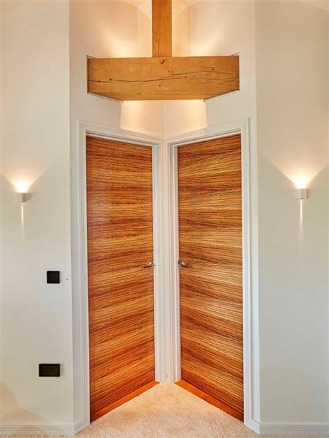 Modern Wood House Contemporain Couloir Devon Par Carpenter Oak