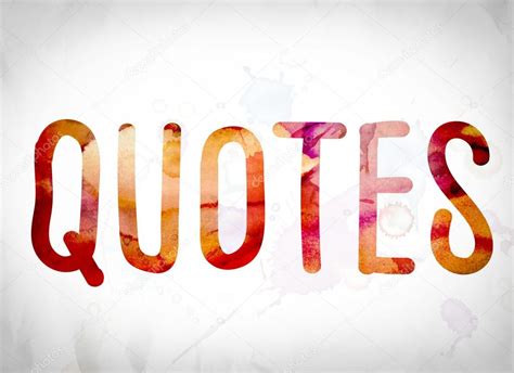 Quote Word Art Quotes Concept Watercolor Word Art — Stock Photo