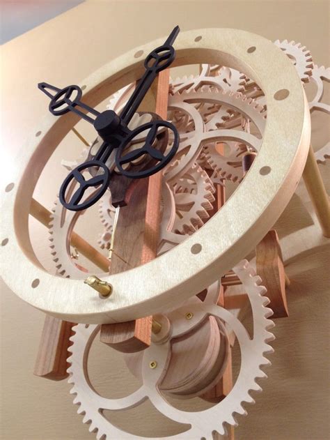 Wooden Clock With Deadbeat Escapement Cnc Mechanische Uhren Uhr