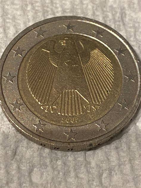 Rare 2002 G German 2 Euro Collectible Coin Etsy