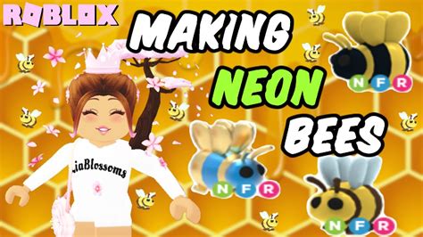 Making Every Bee Neon On Adopt Me 🐝 Youtube