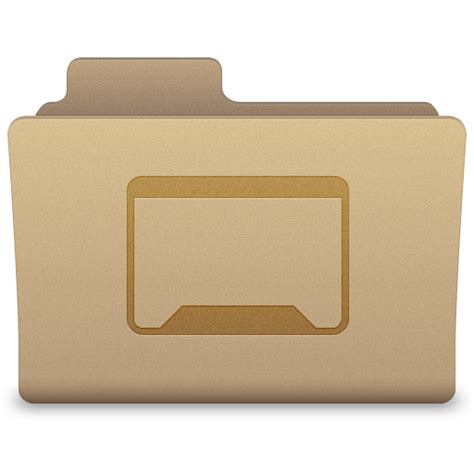Yellow Desktop Folder Icon Latt For Os X Icons
