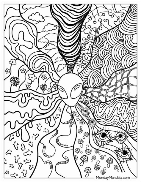 Share 83 Newest Psychedelic Coloring Pages Download And Print For
