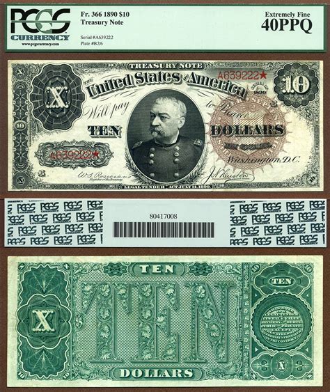 1890 Treasury Note Set Completed Rosecranshuston Paper Money Forum
