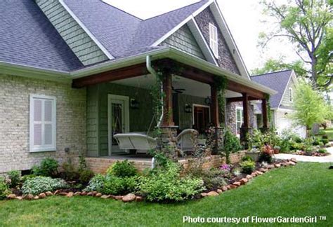 Landscaping With Rocks Around Your Porch Rock Border Porches And