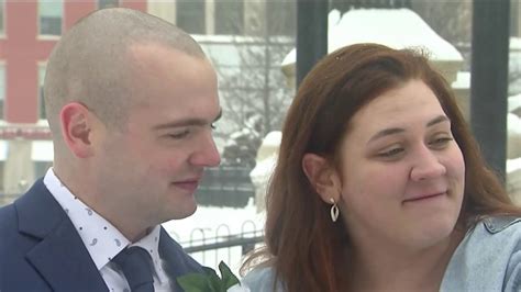 couple gets married in worcester during snowstorm nbc boston