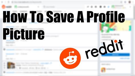 How To Save A Reddit Profile Picture Youtube