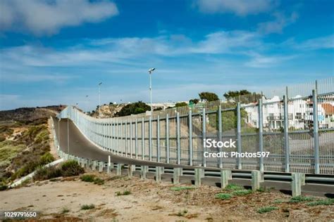 Usmexico Border Fence In California Stock Photo Download Image Now