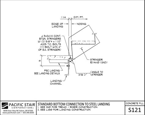 Steel Stair Landing Details
