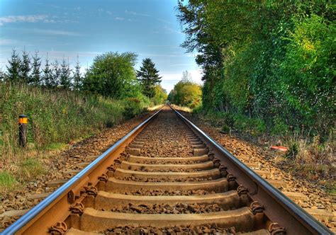 Train Track In Rural Area Free Photo Download Freeimages