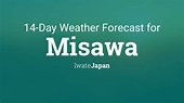 Misawa, Japan 14 day weather forecast