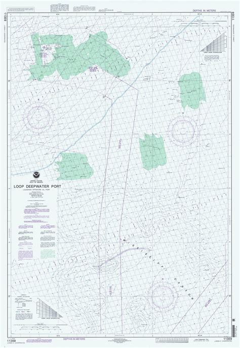 Loop Deepwater Port 1996 Old Map Nautical Chart Ac Harbors 11359