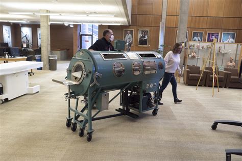 Polio “iron Lung” Emerson Respirator On Display At Eccles Library