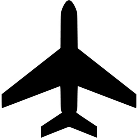 Black Airplane 4 Icon Free Black Airplane Icons