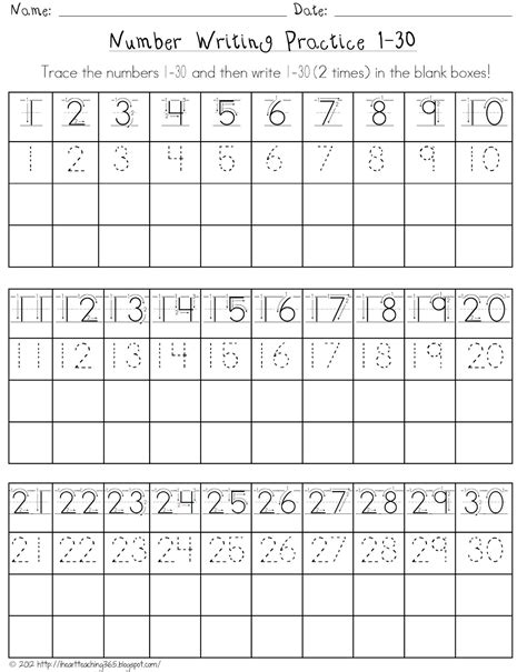 Numbers In Writing From 1 To 100