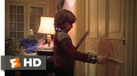 Signing a contract, jack torrance, a normal writer and former teacher agrees to take care of a hotel which has a long, violent past that puts everyone in the hotel in a nervous situation. The Shining (1980) - Redrum Scene (5/7) | Movieclips - YouTube