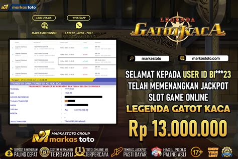 BUKTI PEMBAYARAN MEMBER JP IDN SLOT LEGENDA GATOT KACA DI MARKASTOTO