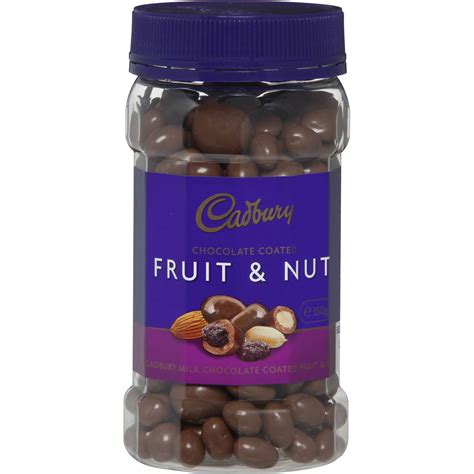 Cadbury Chocolate Coated Fruit And Nut 350g Jar Woolworths