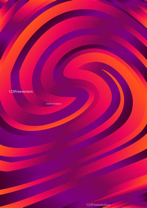 Purple Pink And Orange Twirling Vortex Background Image