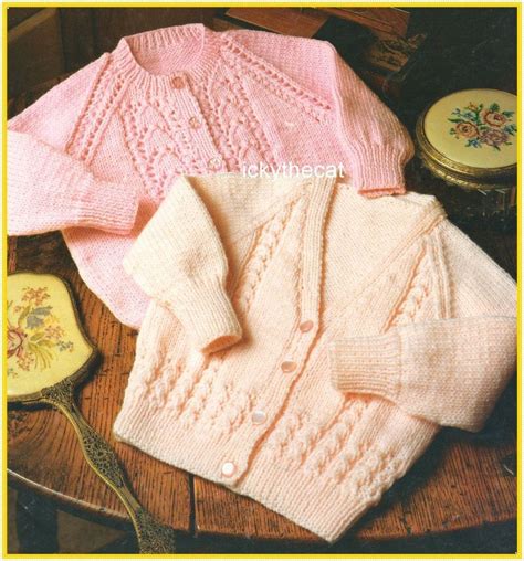 Pdf Digital Download Vintage Knitting Pattern Baby Babies Child
