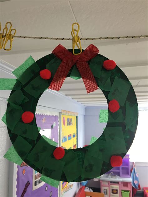 Preschool Craft Christmas Wreath Christmas Wreath Craft Christmas