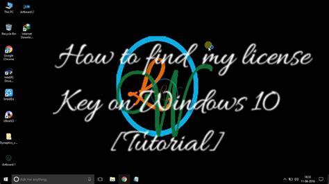 How To Find Your Windows 10 License Keyproduct Key Tutorial Youtube