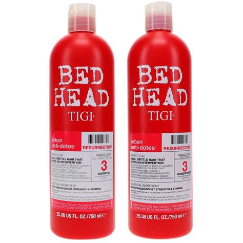 TIGI Bed Head Resurrection Shampoo Conditioner 25 36 Oz Combo Pack