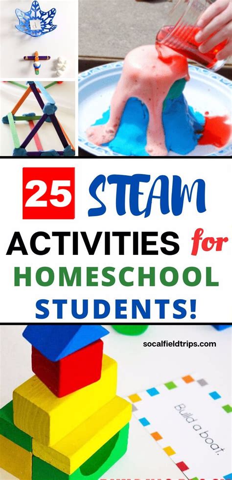 25 Steam Activities For Homeschoolers Steam Activities Steam Activities Elementary Easy Stem