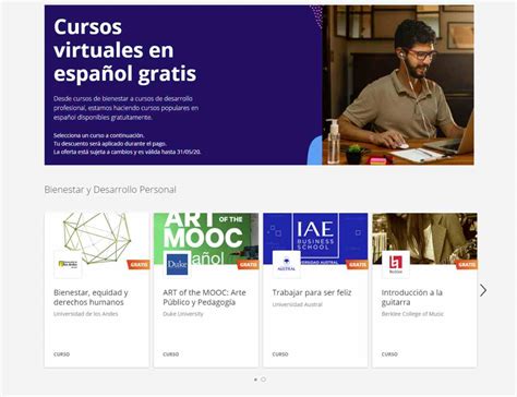 Coursera Oferta Cursos Online Con Certificación Gratuitos Para