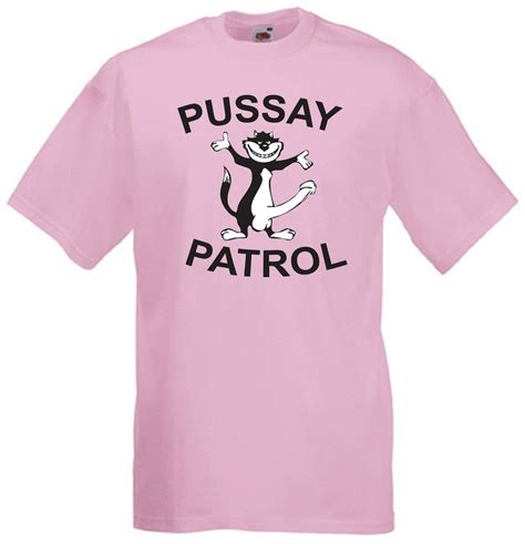 Pussay Patrol stag do t shirt rose personnalisé avec nom sur Etsy France