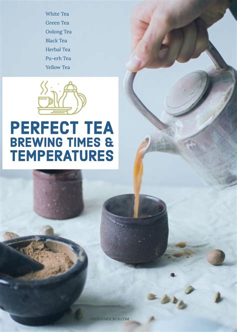 Perfect Tea Brewing Times And Temperatures Diy Sugar Scrub Brewing