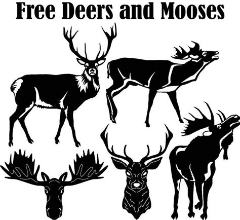 Deer Free Dxf File Deer Dxf Cnc Design